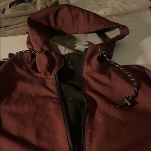 Nomad Maroon Hooded Jacket